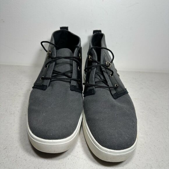 Timberland Mens Amherst High Top Navy Leather Chukka Boot Size 9,5 - Picture 3 of 8